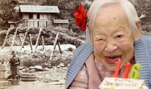 Ms. Okawa on her 116th birthday